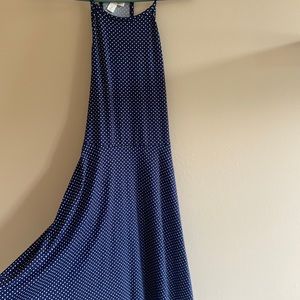 Francescas blue polka dott dress
